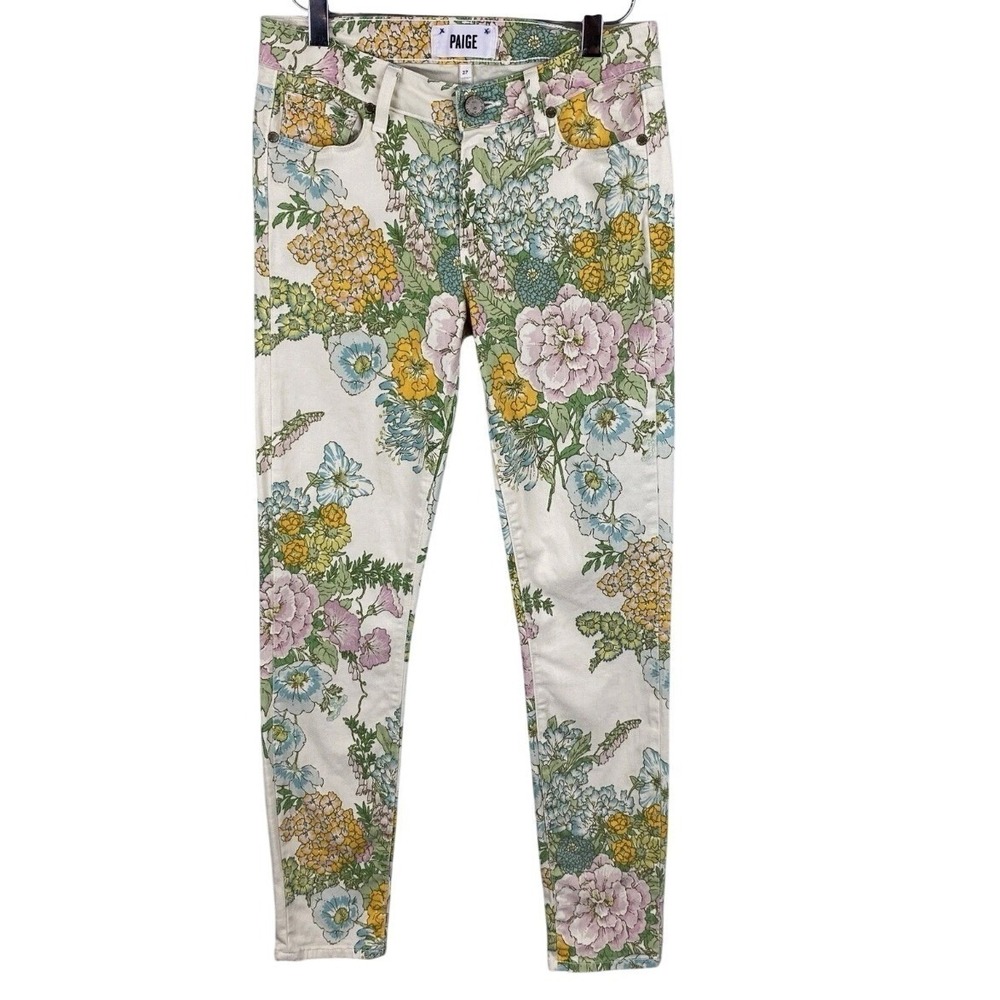 PAIGE Denim Vintage Floral Verdugo Skinny Jeans Women's 28
